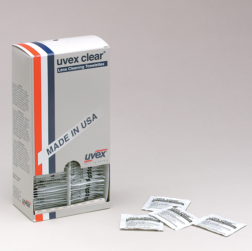 Uvex S468 Lens Cleaning Towelettes - 100/Box